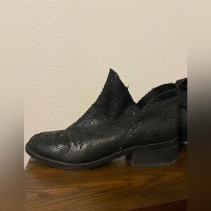 Eileen Fisher Leaf Embossed Bootie